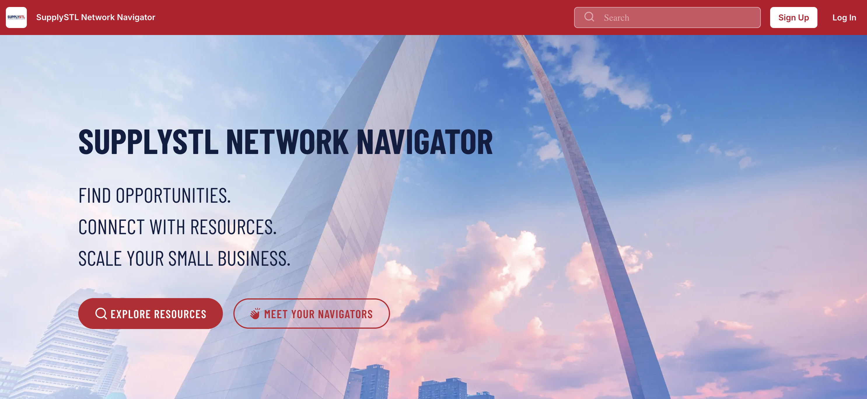 SupplySTL Network Navigator Header