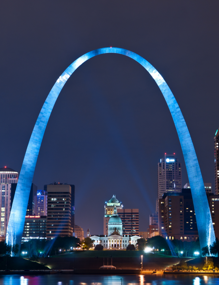 St. Louis Arch in St. Louis Region