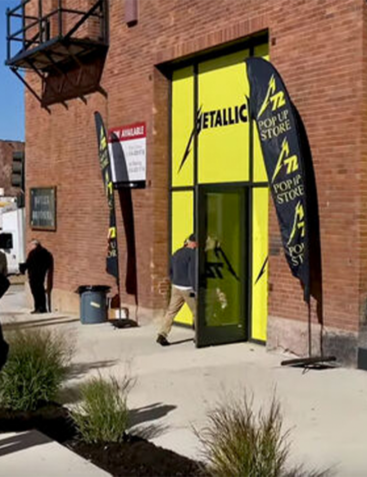 Metallica Pop Up from 2023 in Downtown St. Louis