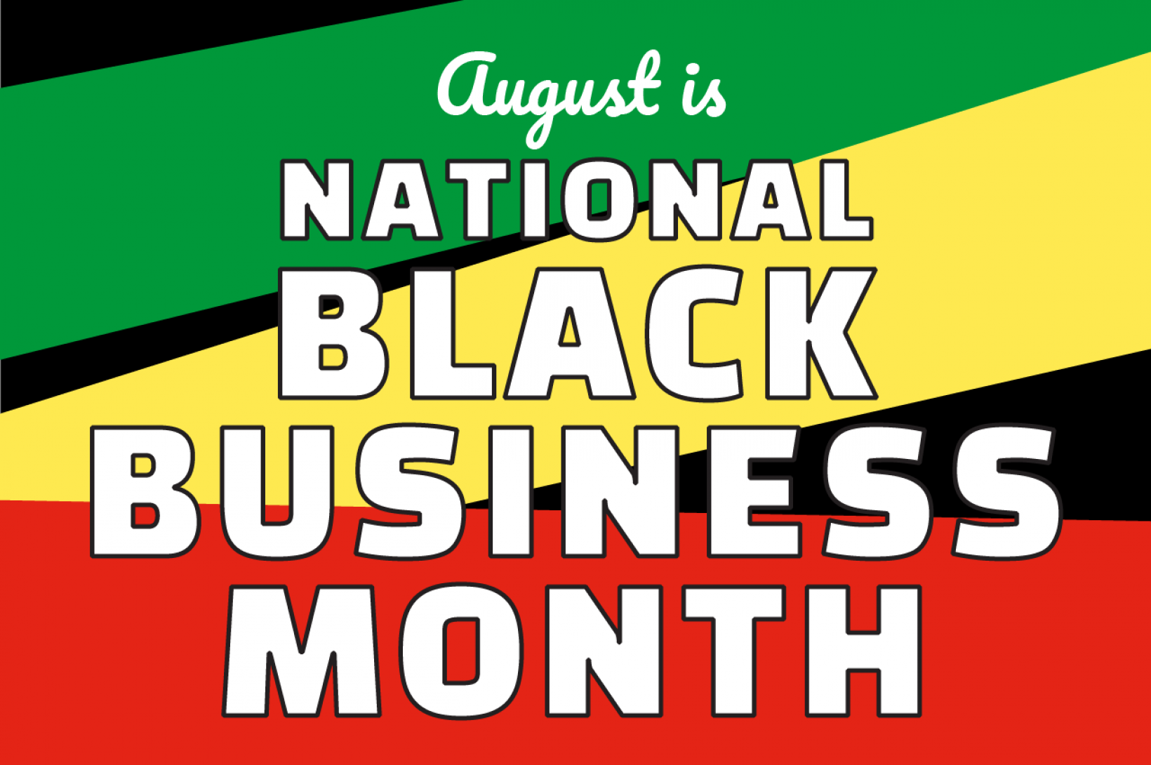 National Black Business Month graphic