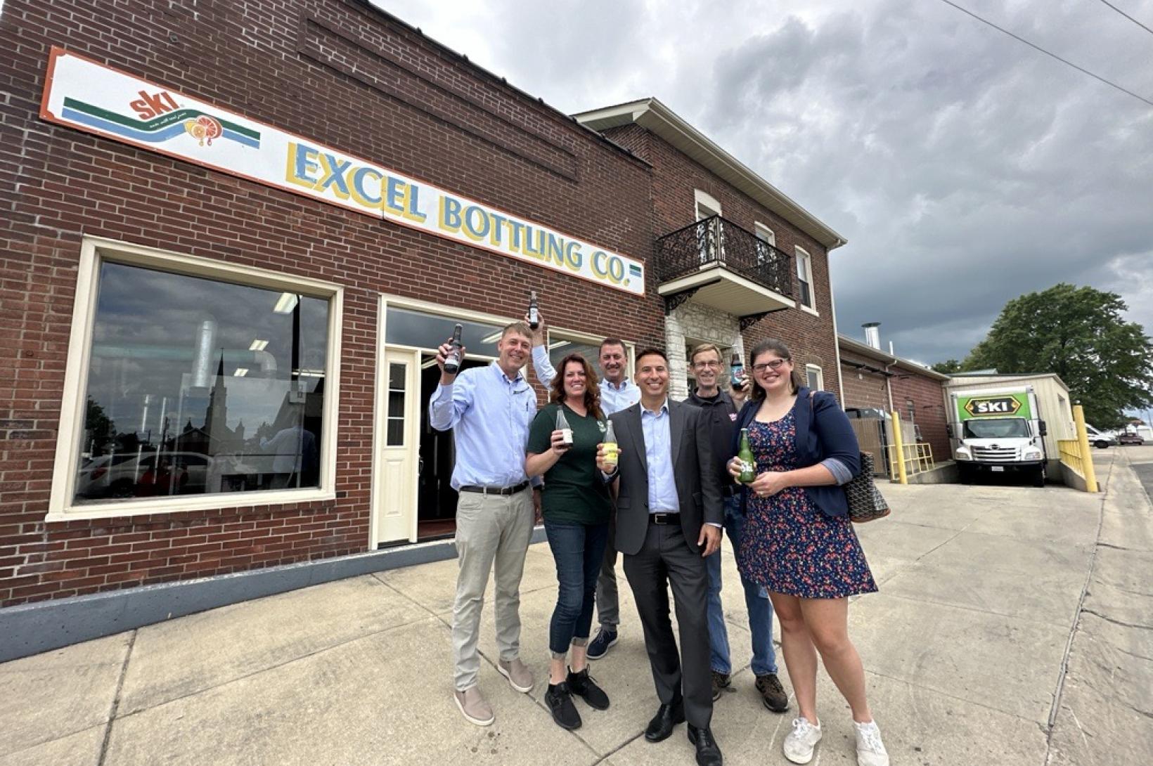 Greater St. Louis, Inc. visits Excel Bottling in Breese, Illinois.