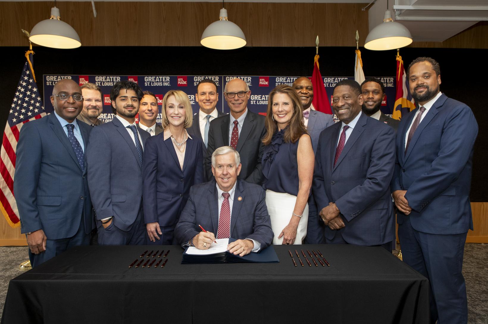 Missouri Governor Mike Parson Bill Signing at Greater St. Louis, Inc.