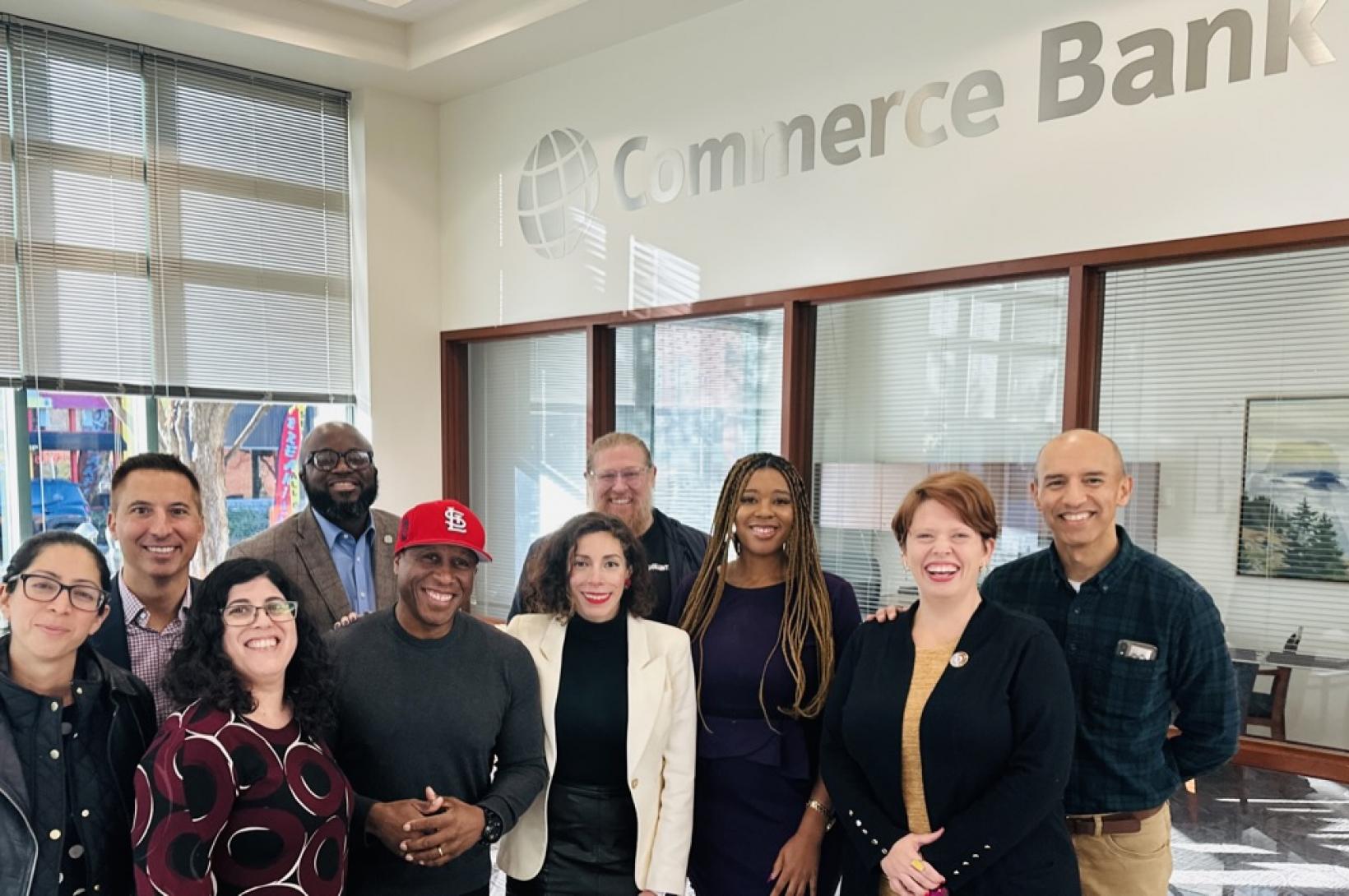Business leaders in the South Grand Business District gather with GSL