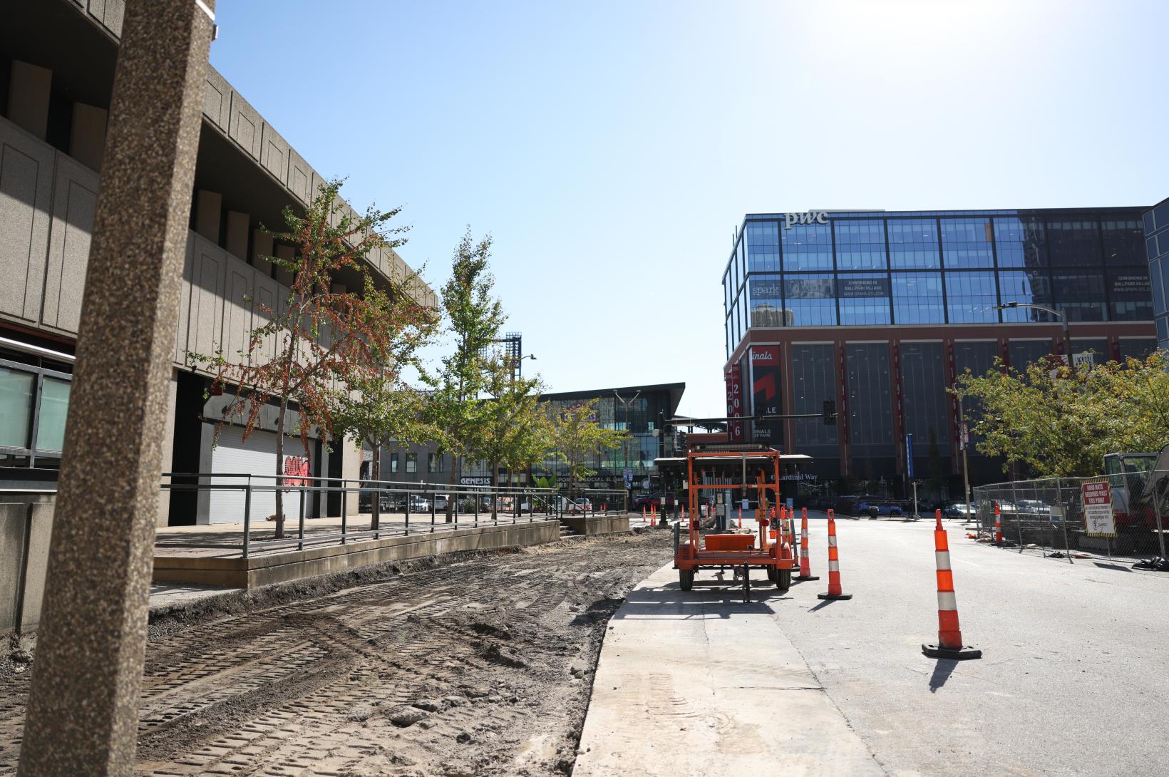 7th Street Revitalization Project - Downtown St. Louis Construction on 7th street in Downtown St. Louis