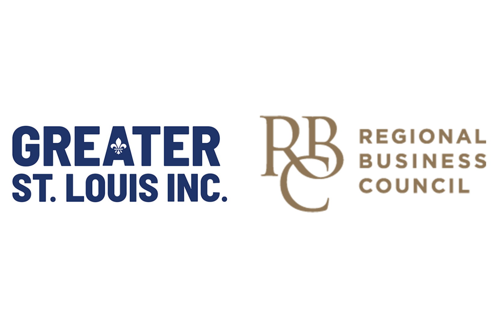 GSL and RBC - newsroom Greater St. Louis, Inc. and Regional Business Council logos