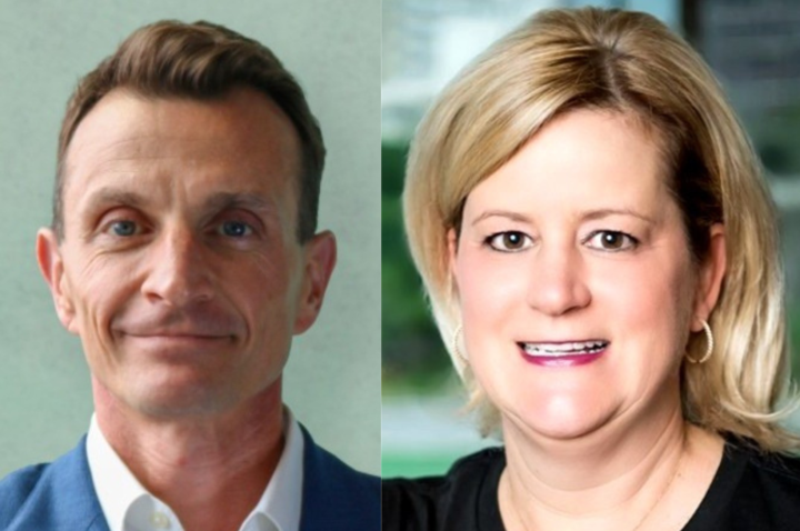 Side-by-side headshots of GSL new hires Jeff Mazur and Allison Roberts. 