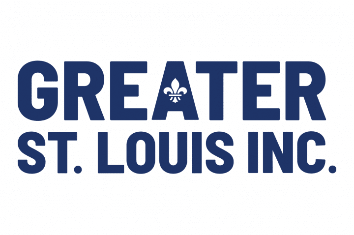 newsroom_gsl-navy_logo.png Bold navy-blue logo reading GREATER with a small fleur-de-lis inside the A above the text ST. LOUIS INC. on a white background.