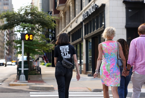 Long row of varied beer tap handles mounted above a stainless-steel drip tray, with wooden shelves of bottles and glassware on a brick back wall.