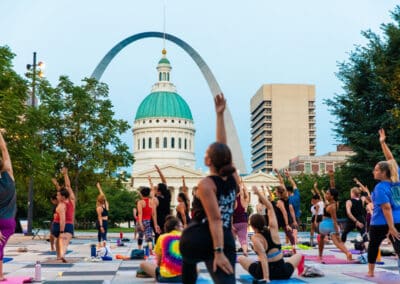 Free Outdoor Yoga Downtown