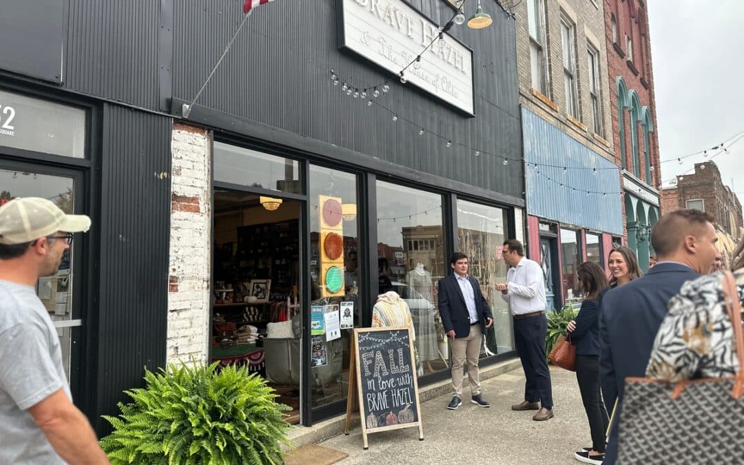 Greater St. Louis, Inc. Visits Local Businesses in Carlinville’s Historic District