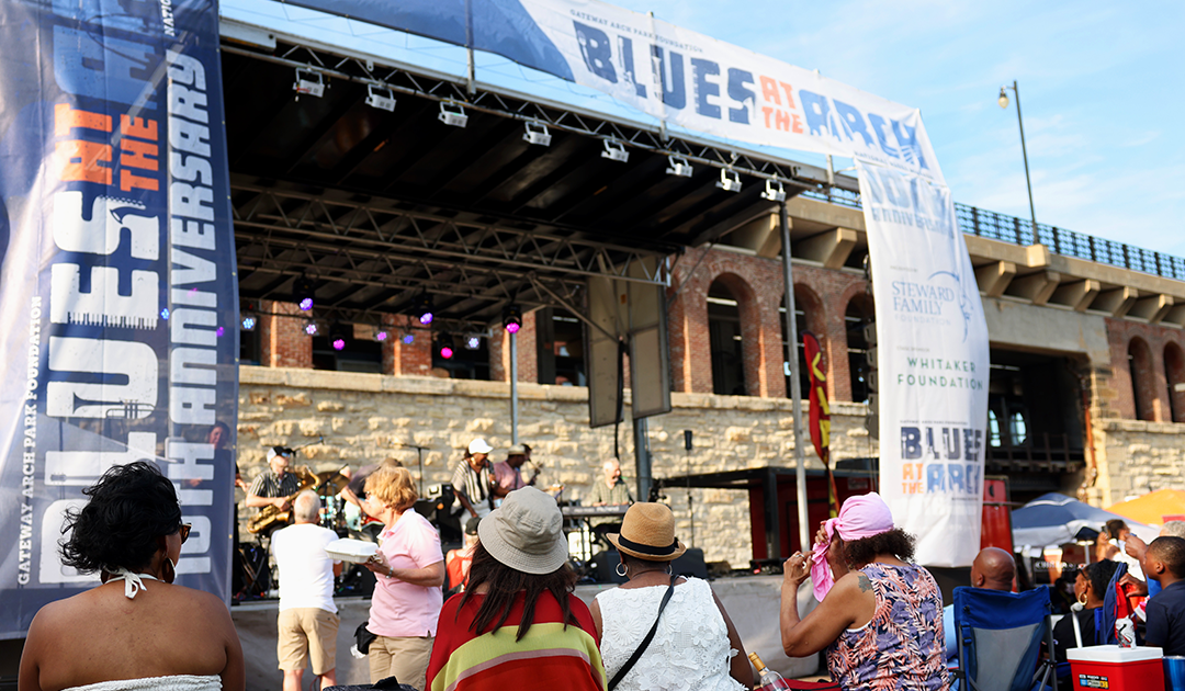 “Blues at the Arch” brings live music, local eats and drinks, and family-friendly fun to Downtown St. Louis